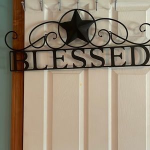 Blessed - Black Iron home decor